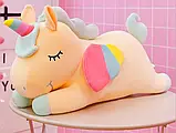 М'яка іграшка Єдиноріг сплячий із райдужними крилами 28/40/52/65 см, фото 4