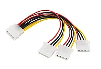 Переходник сплиттер MOLEX(4 pin) ->3!! MOLEX кабель питания молекс