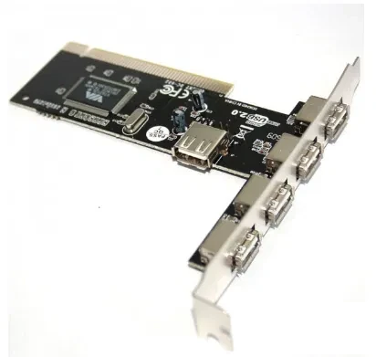 Контролер PCI to 5 шт. USB2.0 (4ext. 1int) перехідник плата розширення