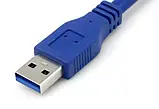 ТОЛСТИЙ Кабель USB 3.0 подовжувач 1/1.5/3/5м МАМА ПАРА СИНІЙ, фото 2