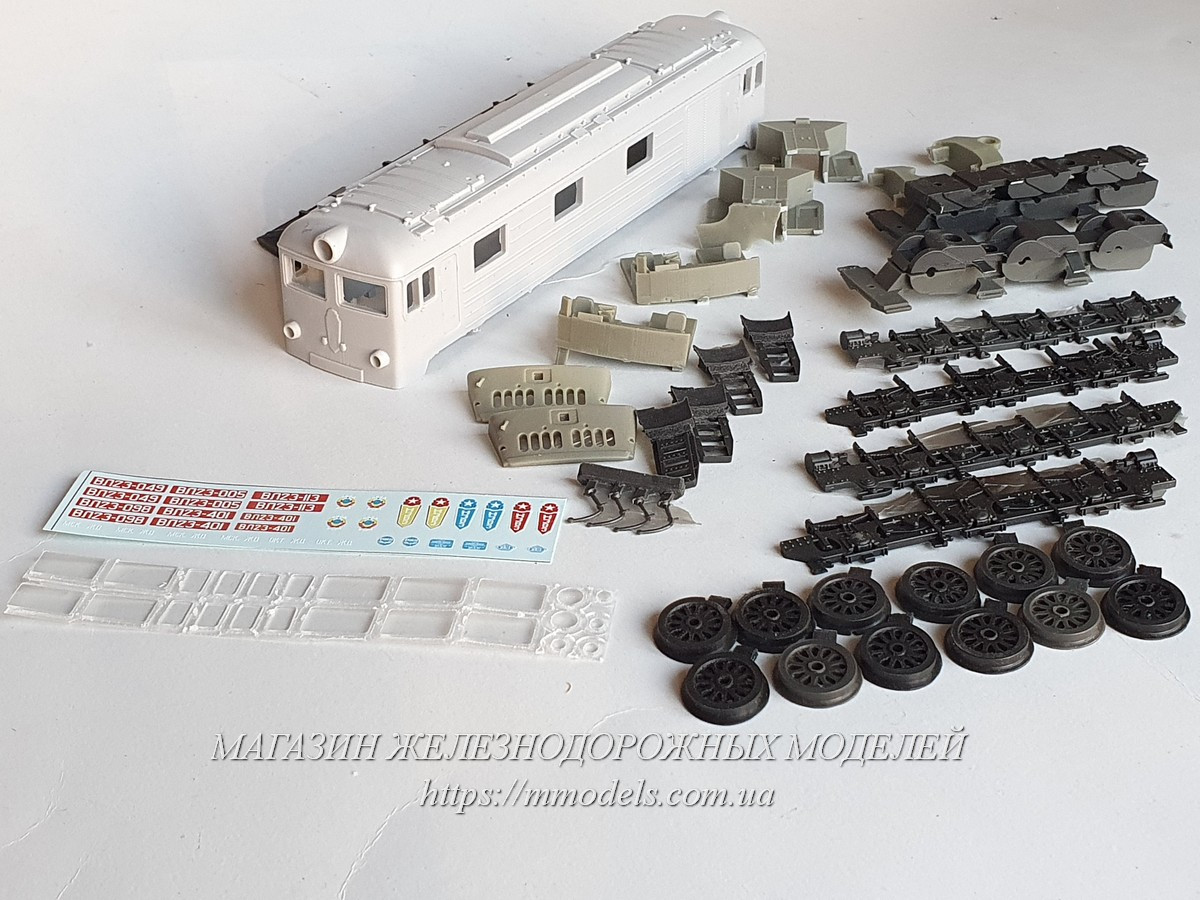 Збірна модель вантажного електровезу ВЛ23, масштаб 1:87, фото 1
