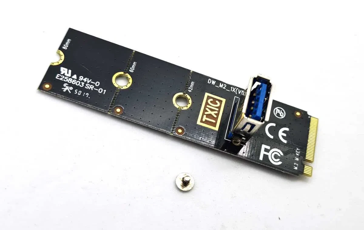 Райзер M2 Переходник TXIC ЧЕРНЫЙ->USB3.0 Под Райзер M.2 PCI-E М2 ...