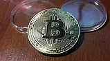 Монета Bitcoin (Биткоин) в чехле біткоін ETH, MONERO,Zcash, лайткоин, фото 3