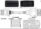 Перехідник для сканера Toyota Тойота 22 Pin -> OBD 2 ELM327 адаптер, фото 8