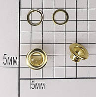 Блочка №2 Ø 4,5 мм L=5мм (500шт) золото