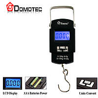 Електронтер ваги "Domotec MS-A08" Чорна ручна вага кантерні портативні до 50 кг (розриви ваги) (ST)