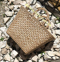 Плетена Еко-сумка із рогозу. Арт:D 3335