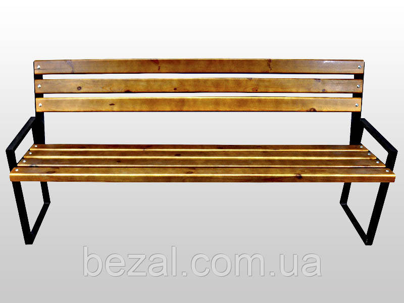 Лавка паркова металква зі спинкою 1800*450*800 Kompred OL587