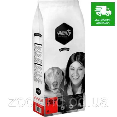 839 DOG CHICK 15KG Amity Premium Adult Dog Chicken and Rice, 15 кг