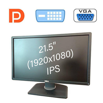 Монітор Dell P2214H/21.5" (1920x1080) IPS/1x DP, 1x DVI, 1x VGA, фото 2