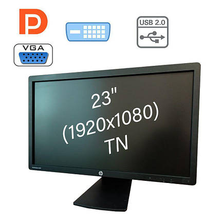 Монітор НР E231/23" (1920x1080) TN/1x DP, 1x VGA, 1x DVI, USB-Hub, фото 2