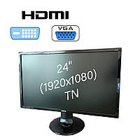 Монитор Benq GL2460-B / 24" (1920x1080) TN / 1x HDMI, 1x DVI, 1x VGA, 2x Audio Ports / Встроенные колонки 2x