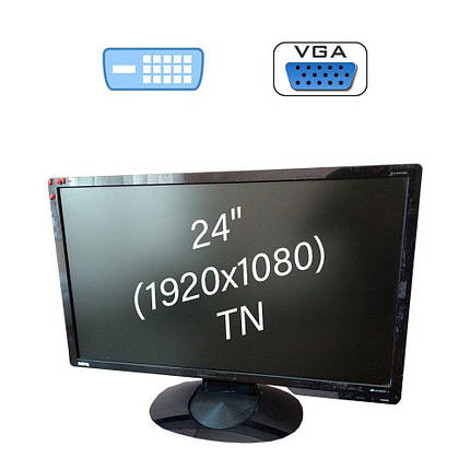 Монітор Б-клас Benq G2420HDBL / 24" (1920x1080) TN / 1x DVI, 1x VGA, фото 2