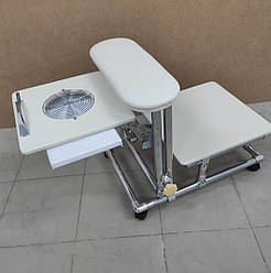 Педикюрна підставка витяжка для педикюру на регульованій підніжці Тера M+ підніжка з витяжкою для педикюру