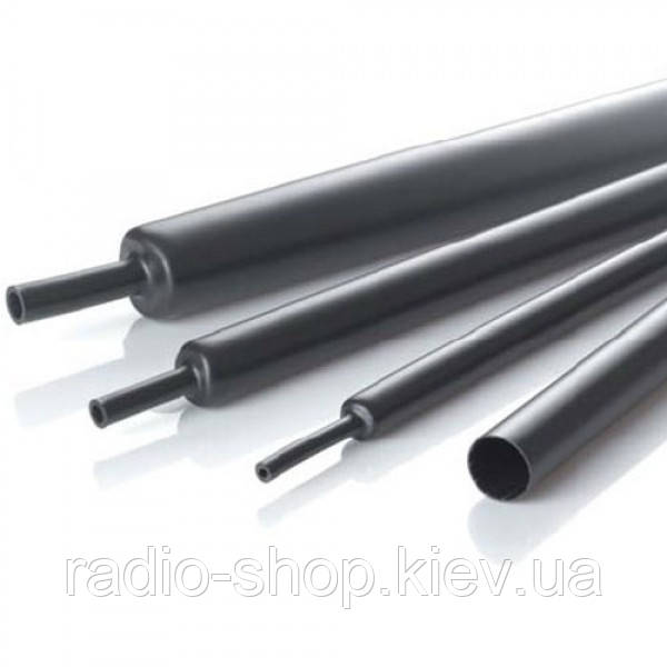 Трубка термоусадкова 13/6,5 чорна 1 м., фото 1
