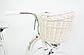 Велосипед жіночий міський  VANESSA 26 White з кошиком Польща, фото 8