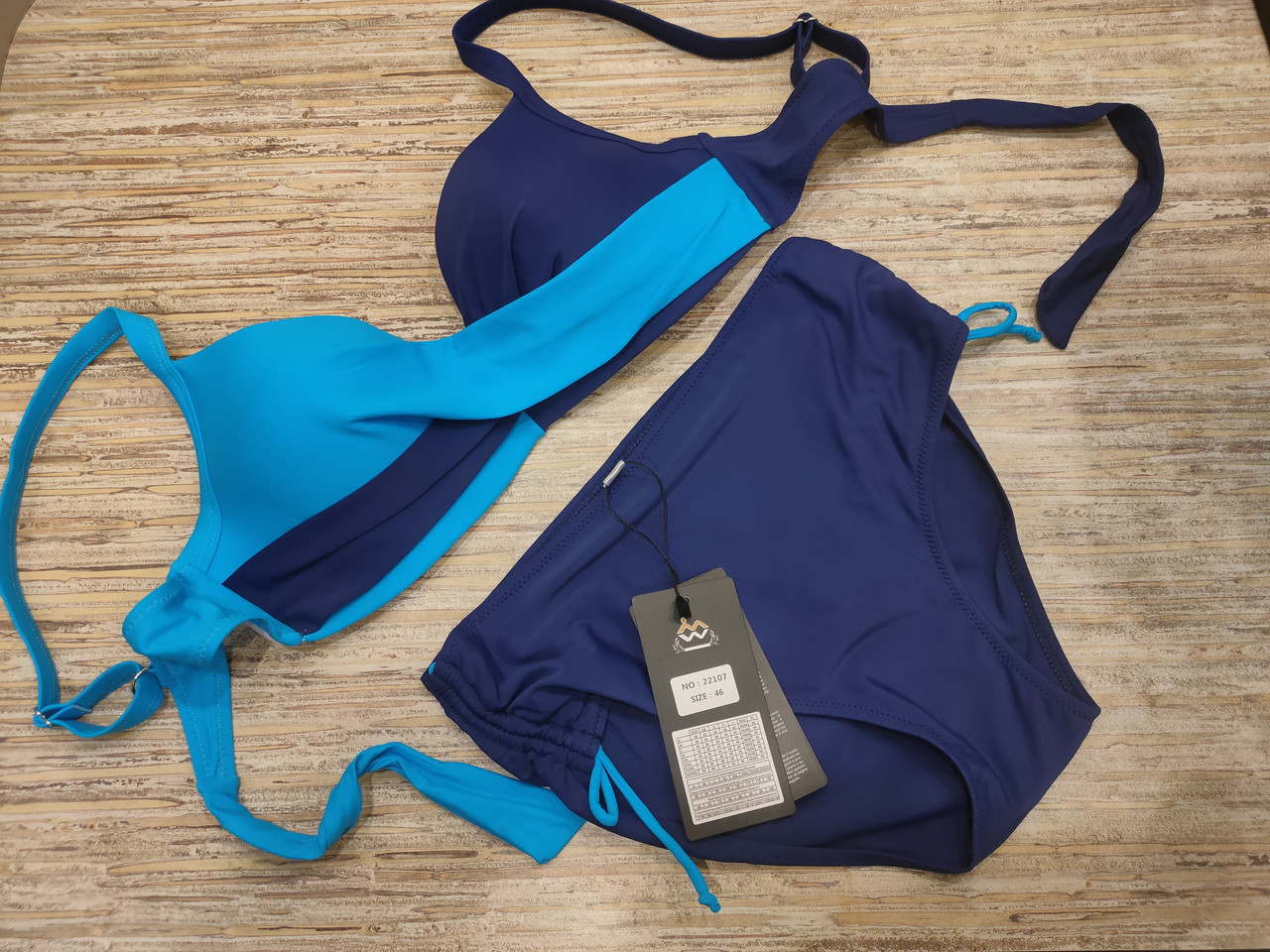 Купальник раздельный Fuba 22107 Элиза голубой(В НАЛИЧИИ ТОЛЬКО  50 УКР р-ры)