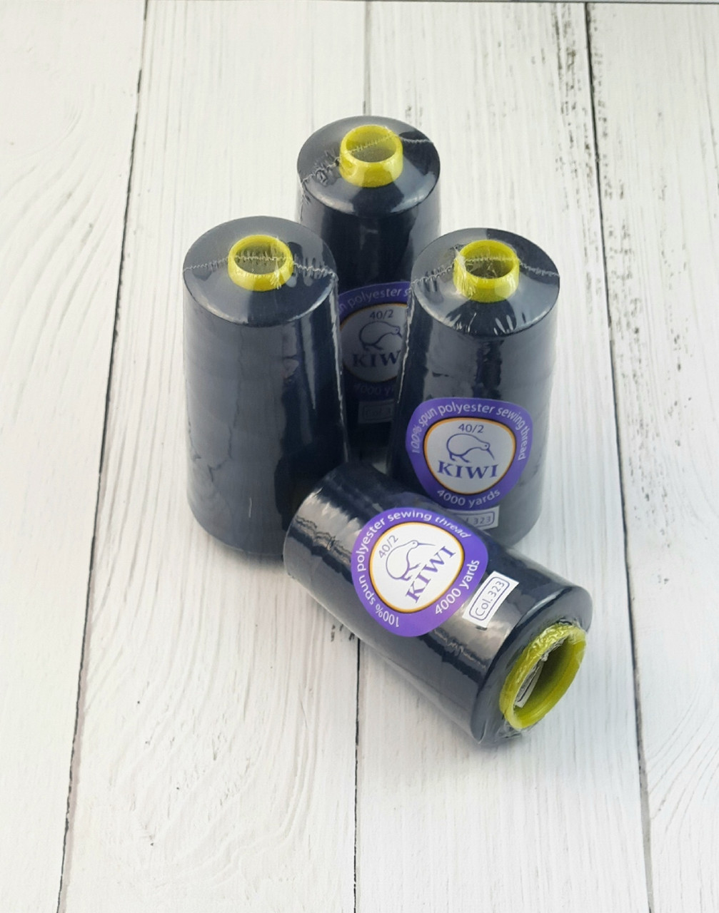 323 Швейні нитки Kiwi 40/2 (4000 ярдів) ТЕМНО-СИНІЙ