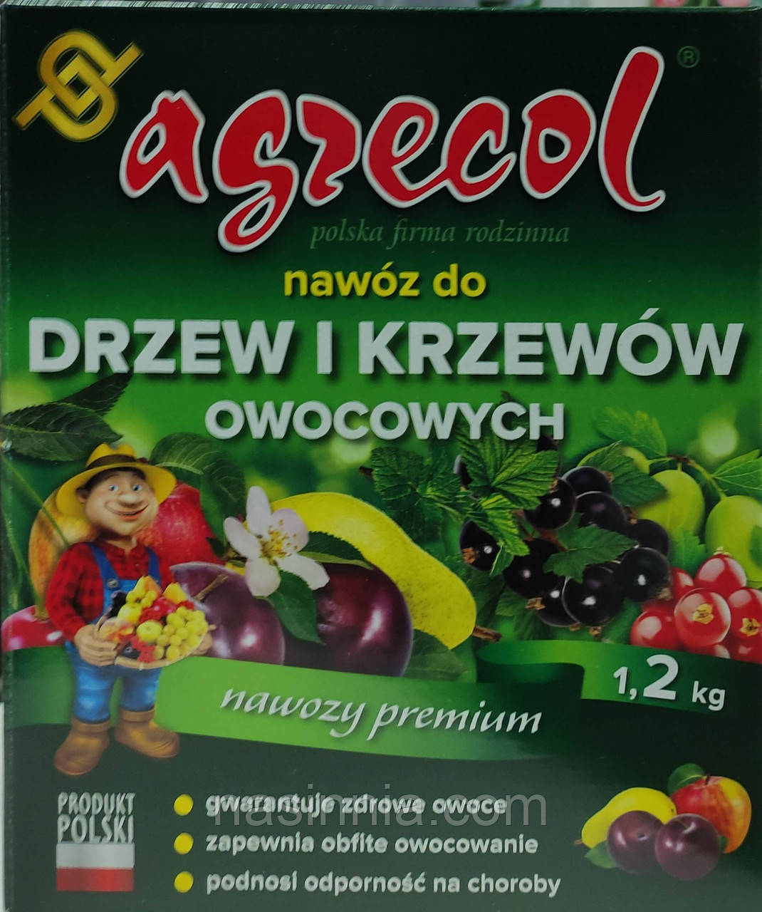 Добриво Agrecol для плодових дерев та кущів 1,2 кг