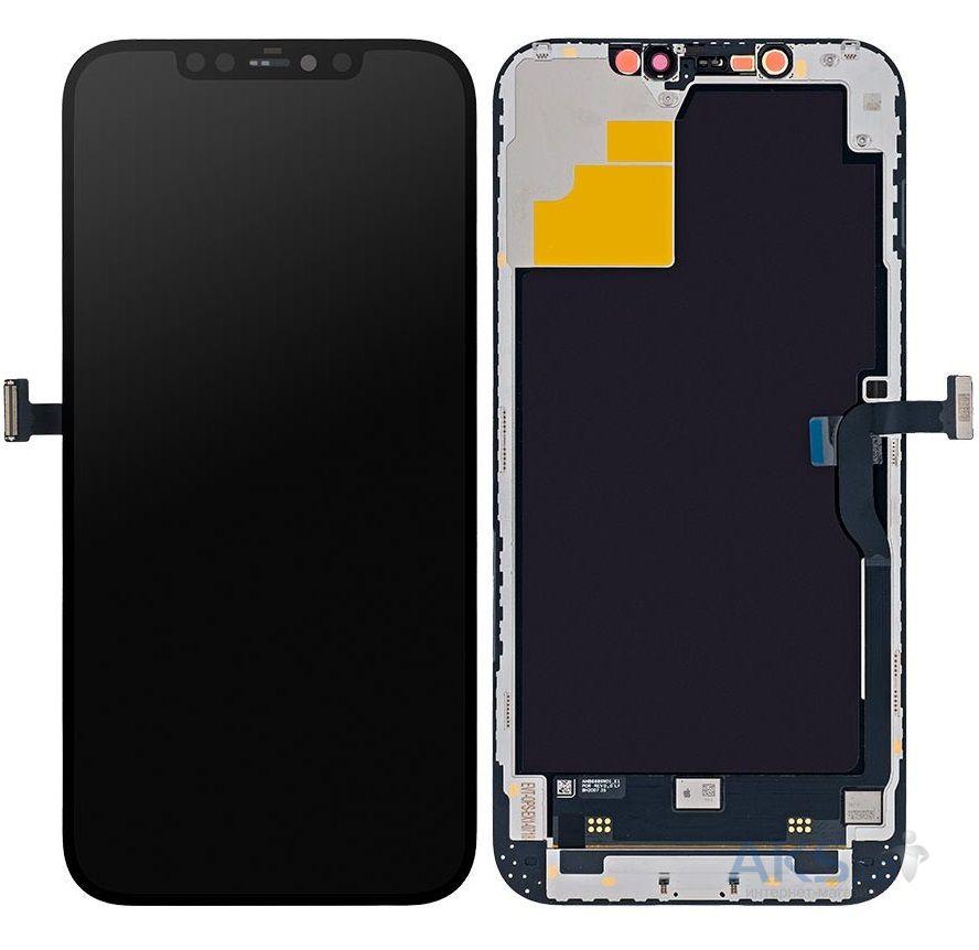 Дисплей Apple iPhone 12 Pro Max з сенсорним склом (Чорний) SL Hard OLED