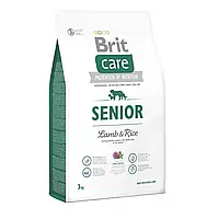 Brit Care Senior Lamb & Rice (Брит Кеа Сеньйор Ягненок и Рис) сухой корм для пожилых собак всех пород 3 кг.