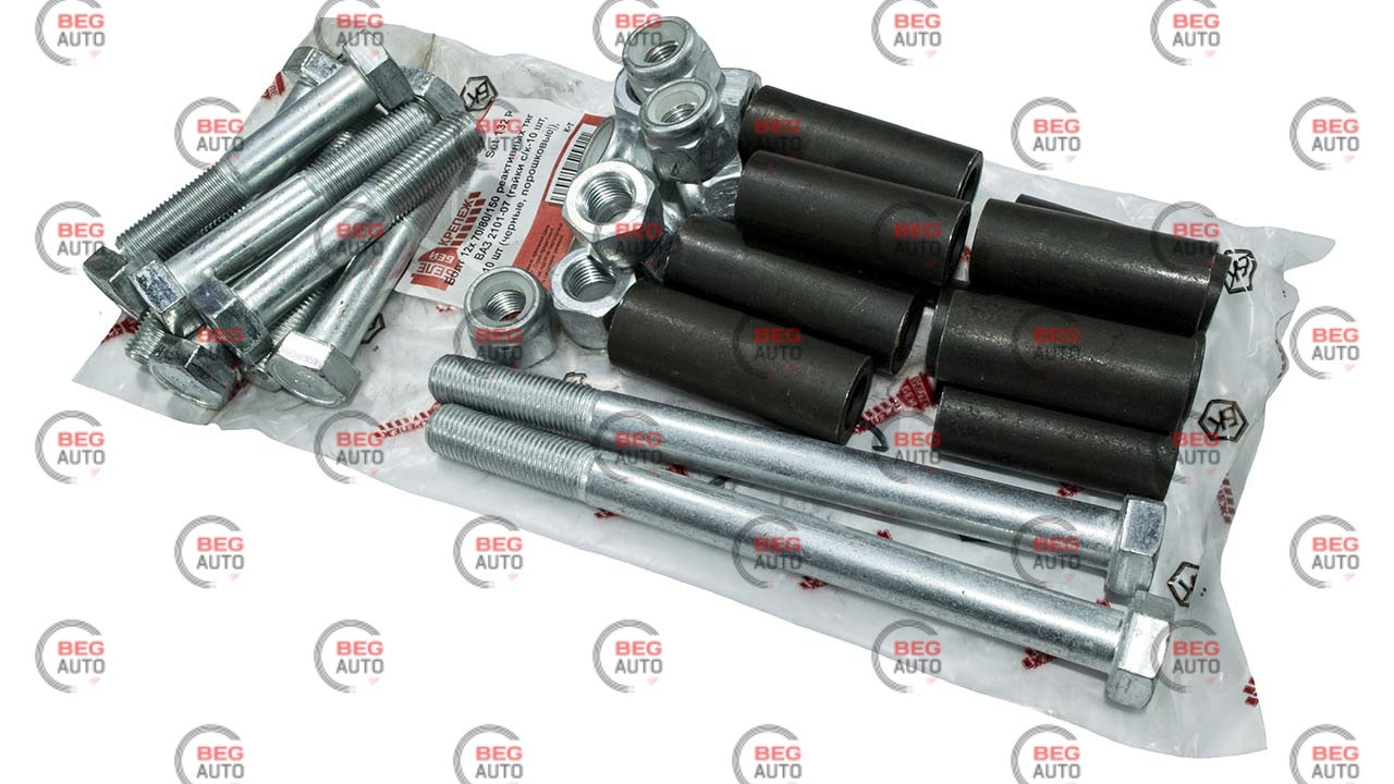 Болт ВАЗ реактивних тяг 2101-2107 у зборі (к-т з гайками та втулками) (набір 22) (набор 22)