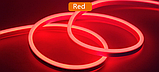 Світлодіодний гнучкий неон 220V, LED NEON 10W - 17x9мм, колір світіння - червоний, фото 5