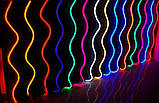 Світлодіодний гнучкий неон 220V, LED NEON 10W - 17x9мм, колір світіння - червоний, фото 6