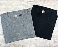 Чоловіча бавовняна однотонна футболка Ezgi Туреччина (сіра) S, фото 2