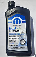 Масло MOPAR MaxPro+ SAE 0W-20 Engine Oil 0.946 л. 68218950AC