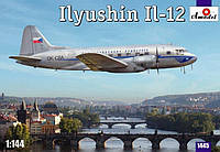 Пластикова модель 1/144 A-model 1445 радянський пасажирський літак ІЛ-12 П (Чехія, Румунія, Польша, СРСР)