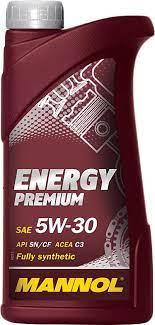 ENERGI PREMIUM SAE 5W/30/1 л Mannol API SN/CF олива моторна синтетична Mannol 7908