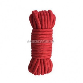 Мотузка для бондажу Bondage Rope 10 метрів, червона
