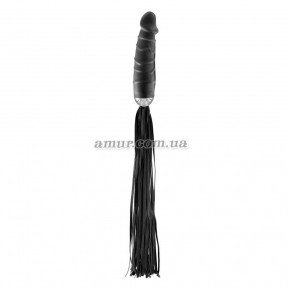 Флоггер із ручкою-дилодо Fetish Tentation Whip with Dildo Handle