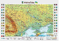 Карта Обозревательная карта Украины 65*45см А2 картон М1:2350000