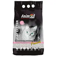 Бентонитовый наполнитель AnimAll Premium Baby Powder с ароматом детской пудры, для кошек, 5 л