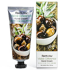 Крем для рук FarmStay Visible Difference Hand Cream Olive зволожуючий 100 мл