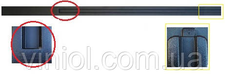 Форма для стовпа No12 "Гладкий" із пазом. Розміри 125х125х2800 мм