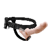 Подвійний страпон з подвійною вібрацією подвійне задоволення Ultra Passionate Harness Strap-On, фото 4