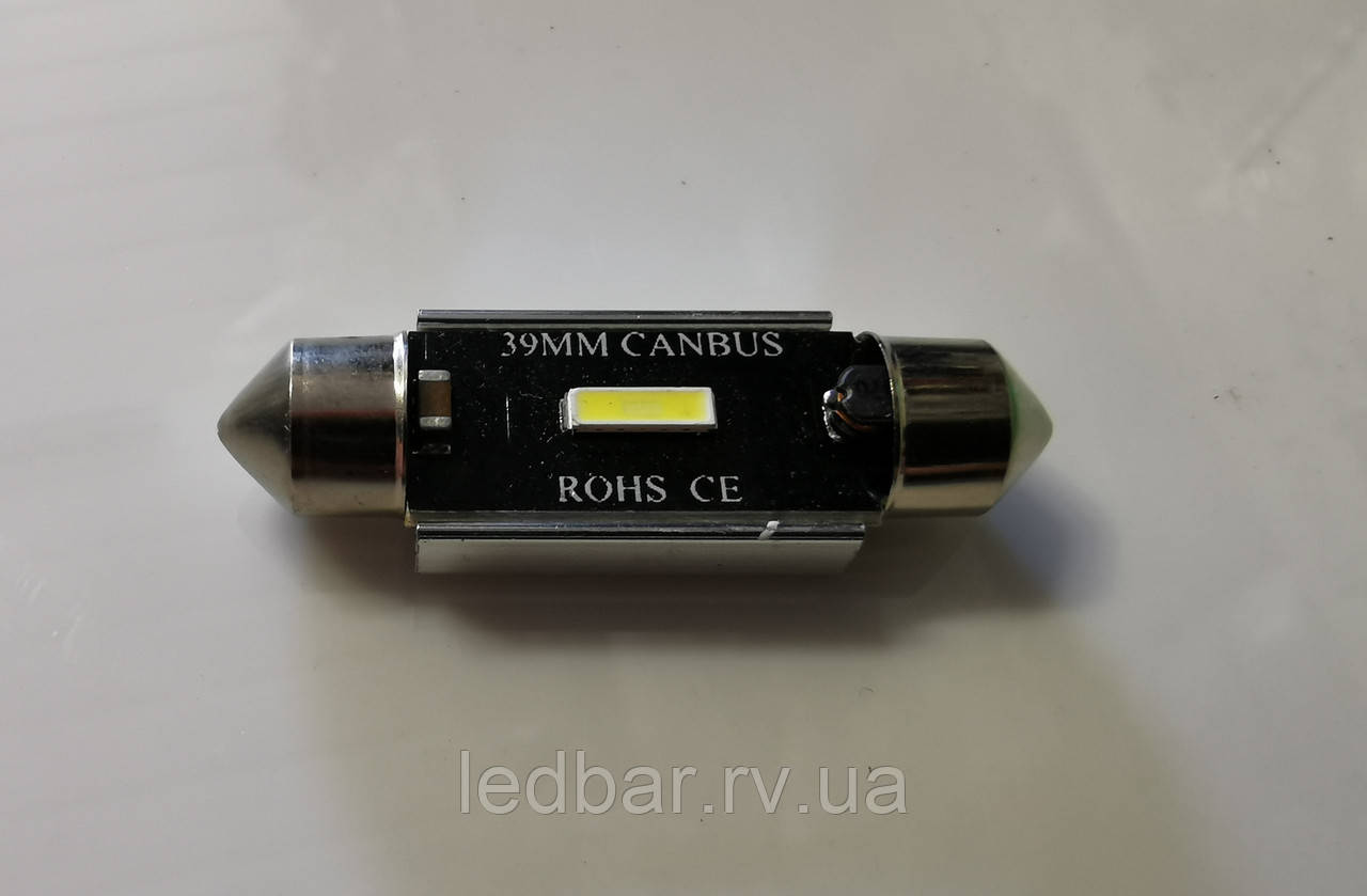 LED лампа для підсвічування салону та номерного знака C5W 39мм CAN BUS 3056