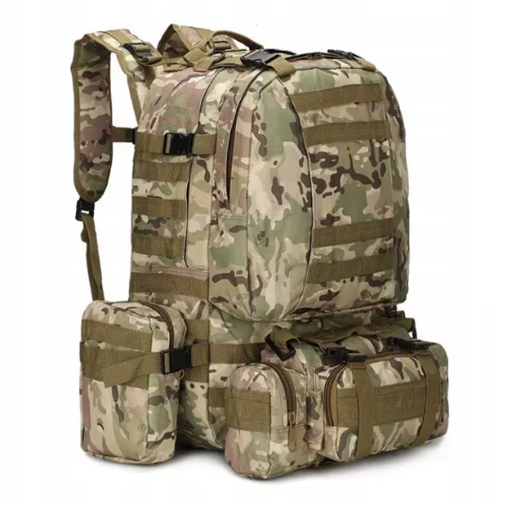 Рюкзак тактичний військовий із підсумками Defense Assembly BACKPACK 50 л мультикам