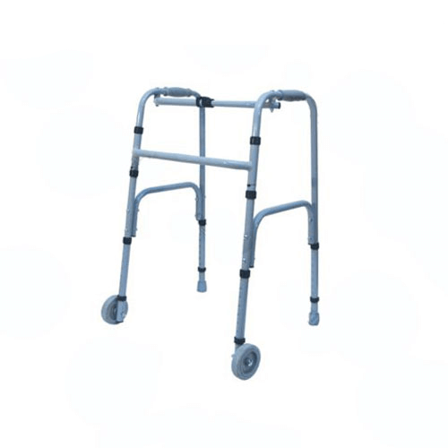 Ходунки для инвалидов и пожилых Норма-Трейд/Шанс НТ-03-005 на 2-х колесах складные регулируемые - фото 1 - id-p1631057327