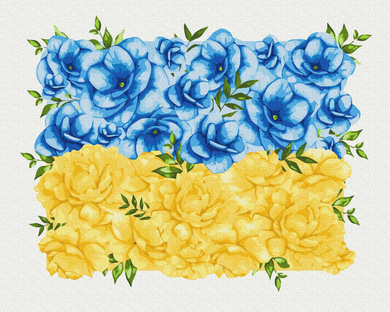 Картина за номерами Квітучий прапор ©Svetlana Drab 40*50 см Brushme BS 53147 pbn-p