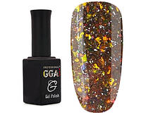 Светоотражающий гель лак GGA Galaxy Reflective 10 мл № 01, нежно-золотой