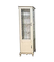 Пенал вітрина у вітальню з ДСП/дерево/МДФ Рів'єра Freedom слонова кістка патина Мікс Меблі