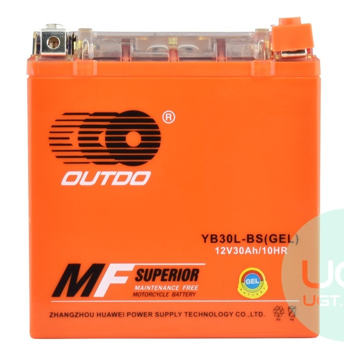 Аккумулятор Outdo (Аутду) Moto 12v 30A YB 30L-BS GEL