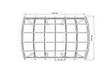 Автомобільний навіс Арковий з фермами "Збери Сам" 6000х4000 мм, фото 2