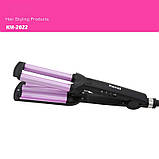 Потрійна плойка Kemei Km-2022, фото 2