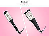 Потрійна плойка Kemei Km-2022, фото 8