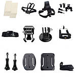 Набір кріплень для екшн камер 21 предмет, фото 3